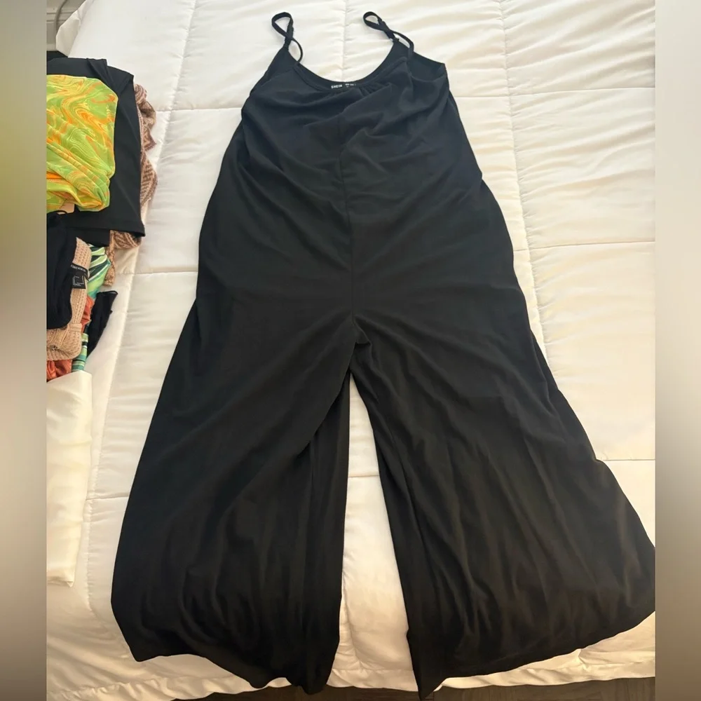Slouchy Black Jumpsuit - Picture 1 of 4